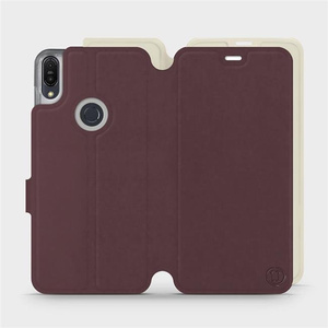 Etui Soft Touch do Asus Zenfone Max Pro M1 ZB602KL - wzór Matowy burgund z platyną