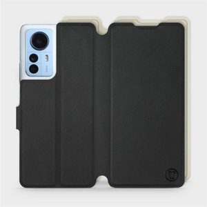 Phone Case Xiaomi 12 Pro - Design Black with Platinum