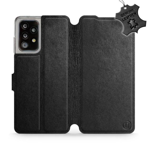 Phone Case Samsung Galaxy A52 - Design Black Leather
