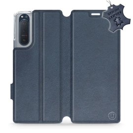 Phone Case Sony Xperia 5 II - Design Blue Leather