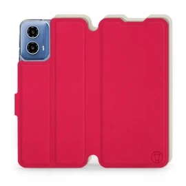 Phone Case Motorola Moto G34 5G - Design Red with Platinum