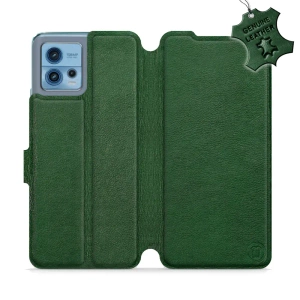 Phone Case Motorola Moto G72 - Design Green Leather