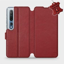Phone Case Xiaomi Mi 10 - Design Dark Red Leather