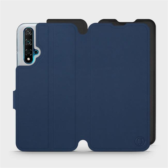 Etui Soft Touch do Huawei Nova 5T - wzór Głęboki granat z czernią