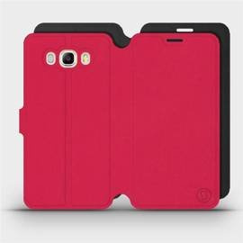 Hülle für Samsung Galaxy J7 2016 - Farbe Rot mit Schwarz