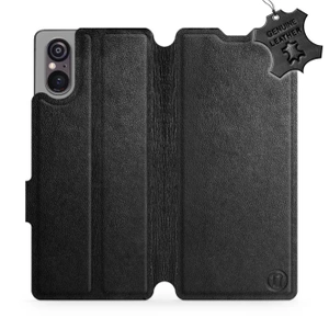 Phone Case Sony Xperia 5 V - Design Black Leather
