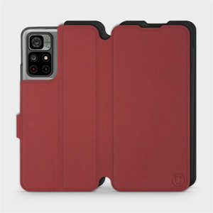 Phone Case Xiaomi Redmi Note 11 - Design Dark Red with Black