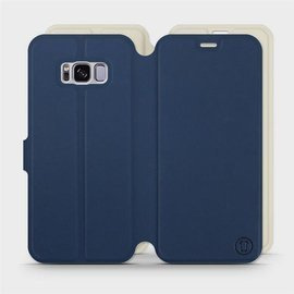 Phone Case Samsung Galaxy S8 Plus - Design Navy with Platinum
