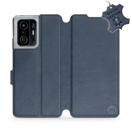 Phone Case Xiaomi 11T - Design Blue Leather