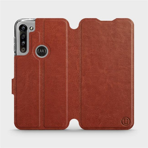 Phone Case Motorola Moto G8 Power - Design Brown&Orange
