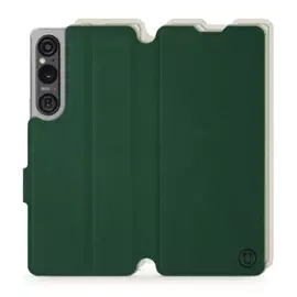 Phone Case Sony Xperia 1 V - Design Green with Platinum