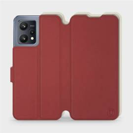 Phone Case Realme 9 - Design Dark Red with Platinum