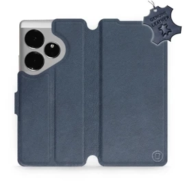 Phone Case Realme GT 6 - Design Blue Leather