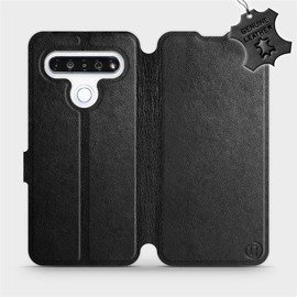Hülle für LG K61 - Farbe Black Leather