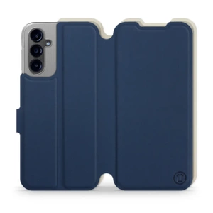 Phone Case Samsung Galaxy A14 4G - Design Navy with Platinum