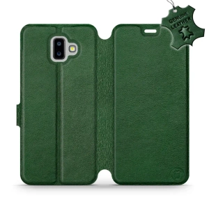 Phone Case Samsung Galaxy J6 Plus 2018 - Design Green Leather
