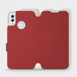 Phone Case Huawei Honor 10 Lite - Design Dark Red with Platinum