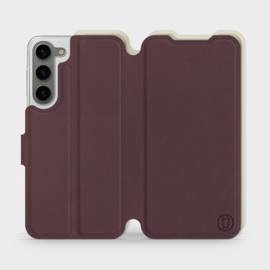 Phone Case Samsung Galaxy S23 Plus - Design Burgundy with Platinum