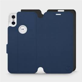 Phone Case Motorola One - Design Navy with Black