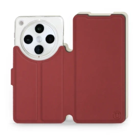 Phone Case OPPO Find X8 Pro - Design Dark Red with Platinum
