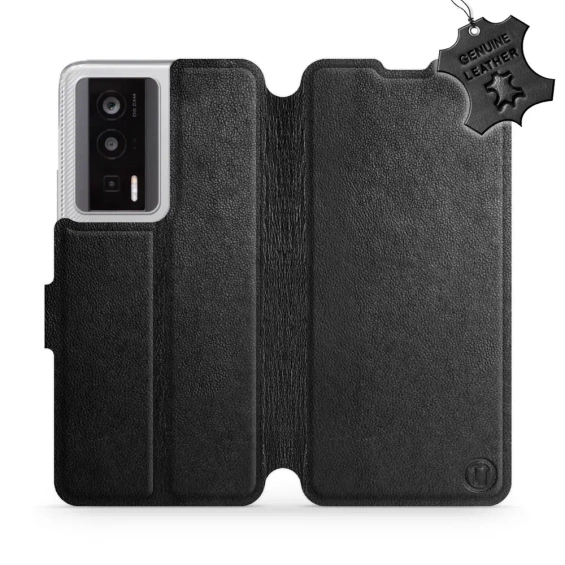 Phone Case Xiaomi POCO F5 Pro - Design Black Leather