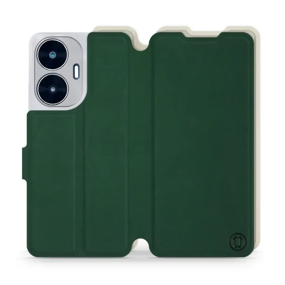 Phone Case Realme C55 - Design Green with Platinum