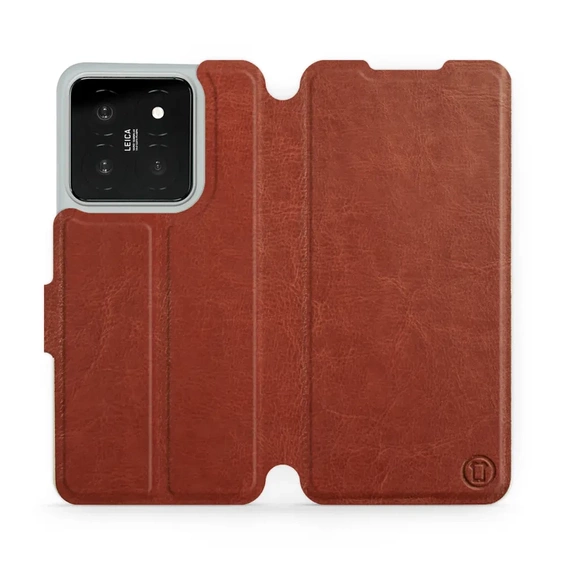 Etui do Xiaomi 14 - wzór Brown&Orange