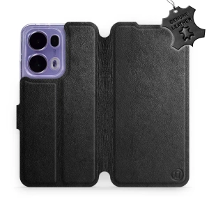 Phone Case OPPO Reno 13 Pro - Design Black Leather