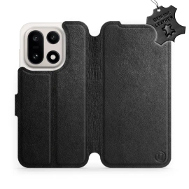 Phone Case OnePlus 15 - Design Black Leather