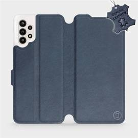 Phone Case Samsung Galaxy A13 4G - Design Blue Leather