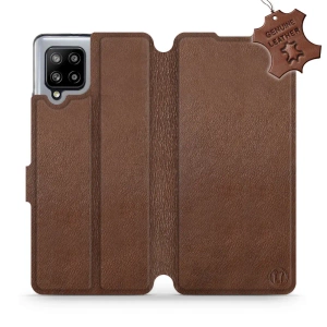 Phone Case Samsung Galaxy A42 - Design Brown Leather