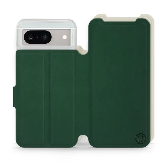 Phone Case Google Pixel 8 - Design Green with Platinum