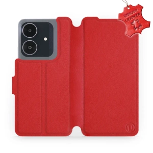 Phone Case Realme Note 60 - Design Red Leather