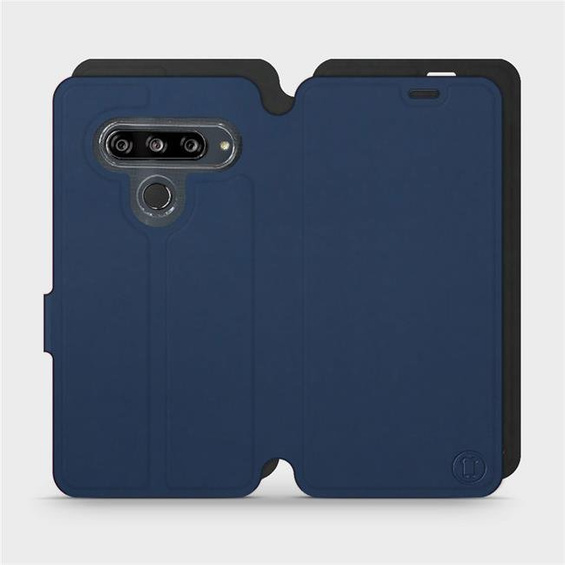 Hülle für LG G8s ThinQ - Farbe Marine mit Schwarz