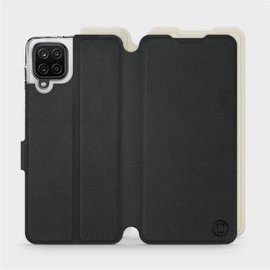 Etui Soft Touch do Samsung Galaxy M12 - wzór Satynowa czerń z platyną