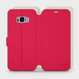Phone Case Samsung Galaxy S8 - Design Red with Platinum