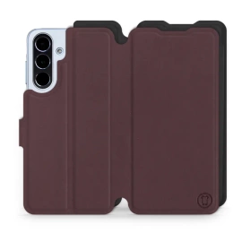 Hülle für Samsung Galaxy A56 5G - Farbe Burgund mit Schwarz