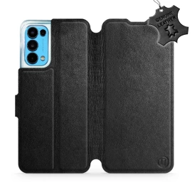 Phone Case OPPO RENO 5 5G - Design Black Leather