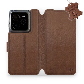 Phone Case Realme GT 7 Pro - Design Brown Leather