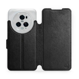 Phone Case Huawei Honor Magic5 Pro 5G - Design Black Leather