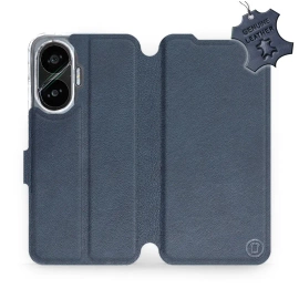 Phone Case Xiaomi POCO F7 - Design Blue Leather
