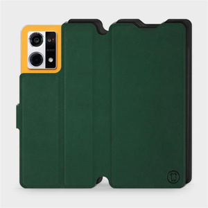 Phone Case Oppo Reno 7 4G - Design Green with Black