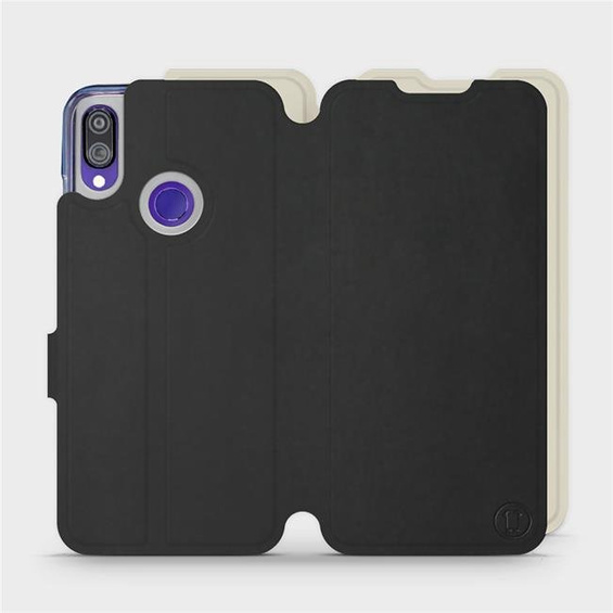 Phone Case Xiaomi Redmi Note 7 - Design Black with Platinum