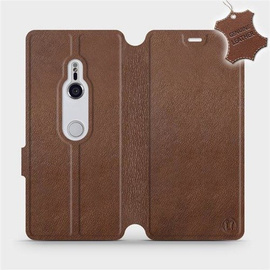 Phone Case Sony Xperia XZ3 - Design Brown Leather