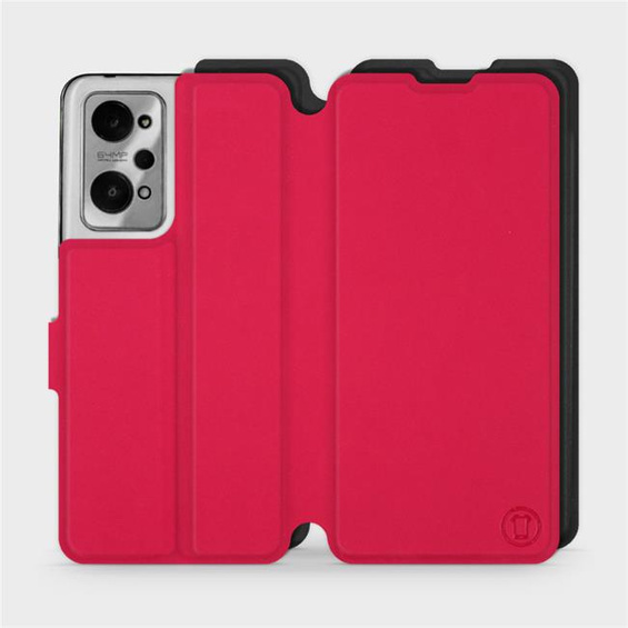 Etui Soft Touch do Realme GT 2 - wzór Żywa czerwień z czernią