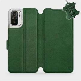 Hülle für Xiaomi Redmi Note 10s - Farbe Green Leather