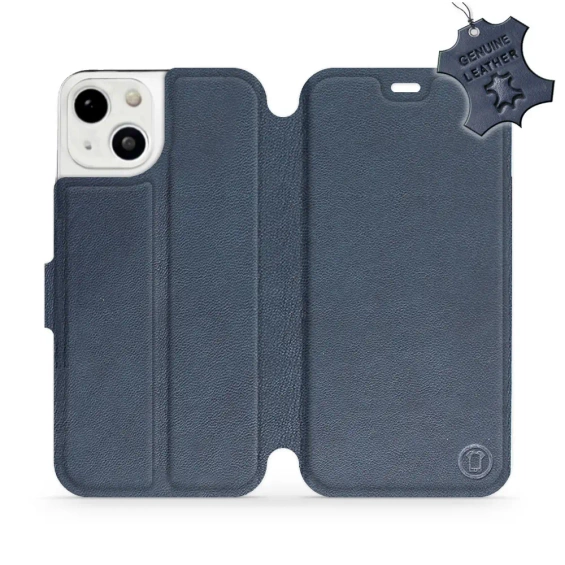 Phone Case Apple iPhone 13 - Design Blue Leather