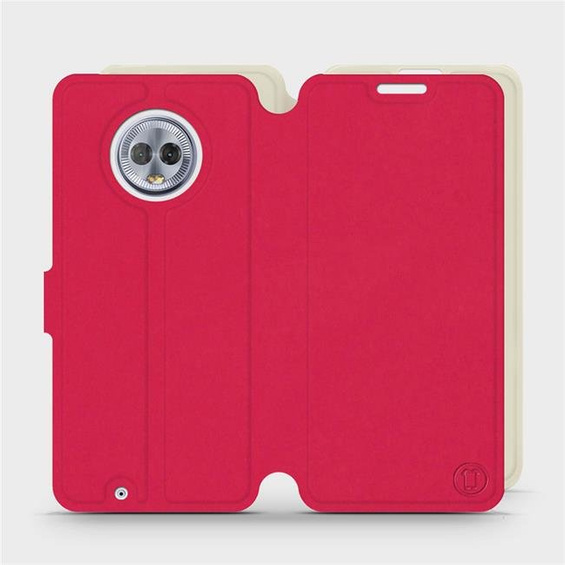 Phone Case Motorola Moto G6 - Design Red with Platinum
