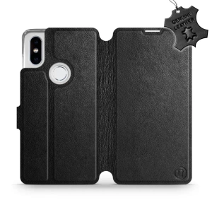 Phone Case Xiaomi Mi Mix 2S - Design Black Leather