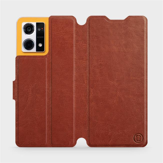 Etui do Oppo Reno 7 4G - wzór Brown&Gray